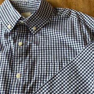 J.Crew Boys Gingham Button Down Shirt